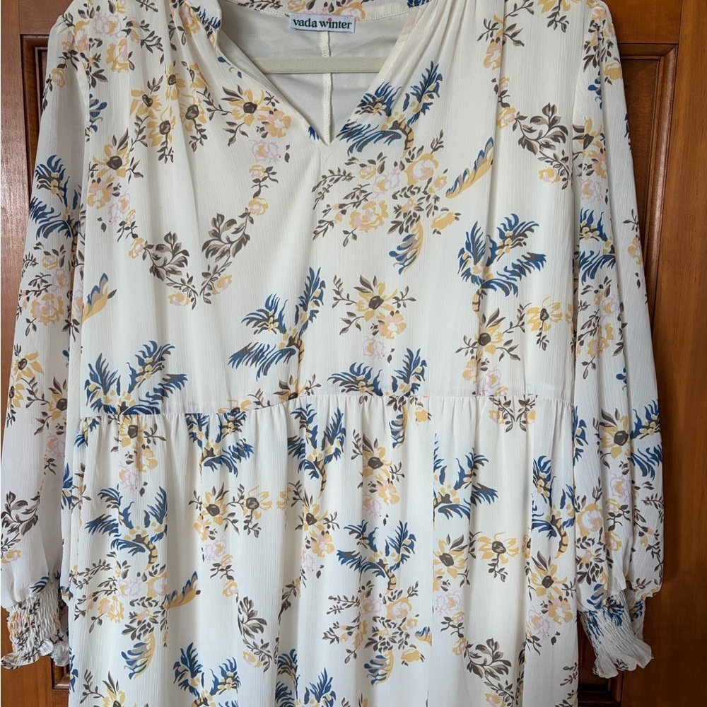 Floral Long Sleeve Dress - Picture 6 of 7